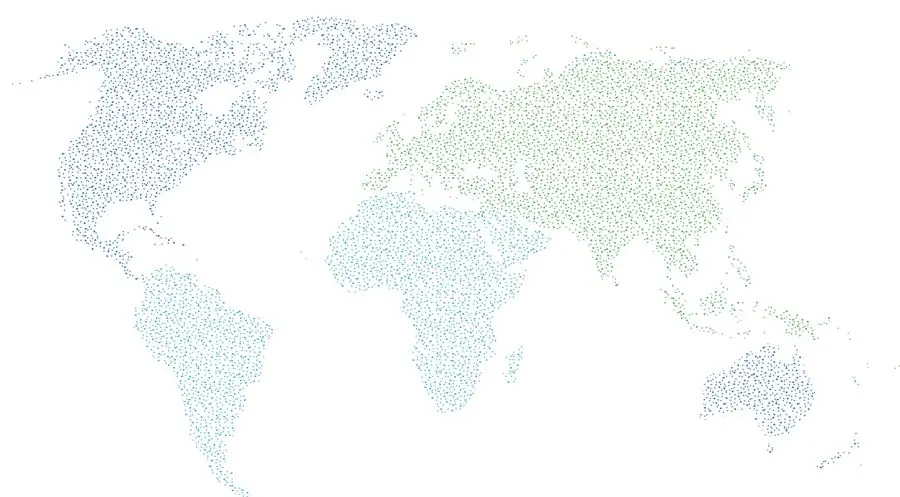 World map of Jadhav Edutech's MBBS-abroad destinations
